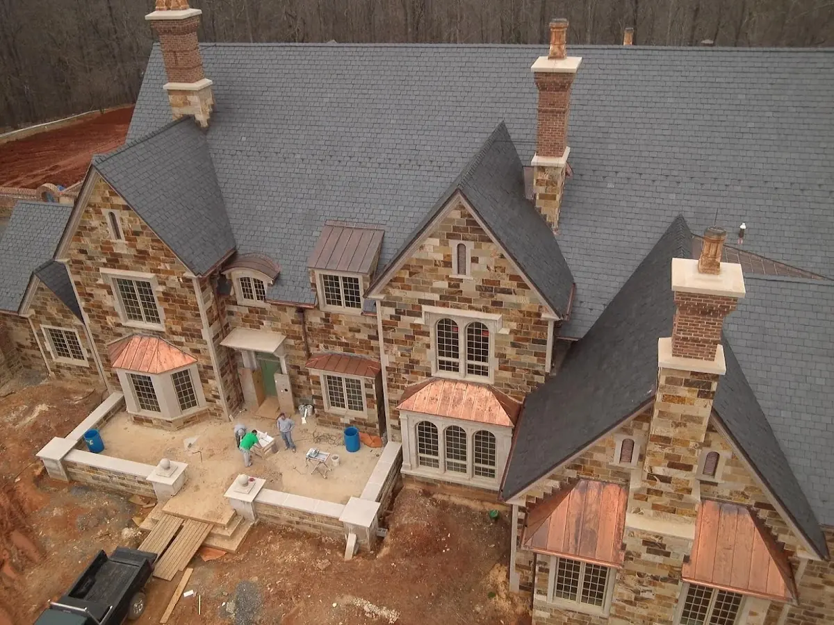 Craftsman Roofing Slate Roof Repair project in Heritage of Huntley